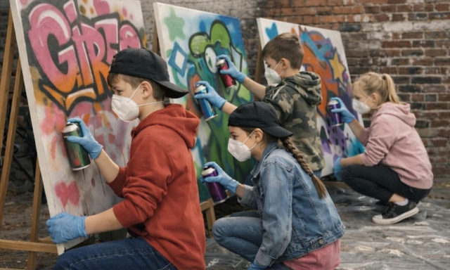 Symbolfoto Grafittikurs